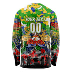 Personalized Eels ANZAC Day Long Sleeve Shirt Australian Army - Lest We Forget