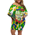 Personalized Eels ANZAC Day Off Shoulder Short Dress Australian Army - Lest We Forget