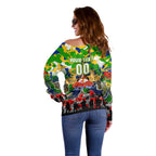 Personalized Eels ANZAC Day Off Shoulder Sweater Australian Army - Lest We Forget