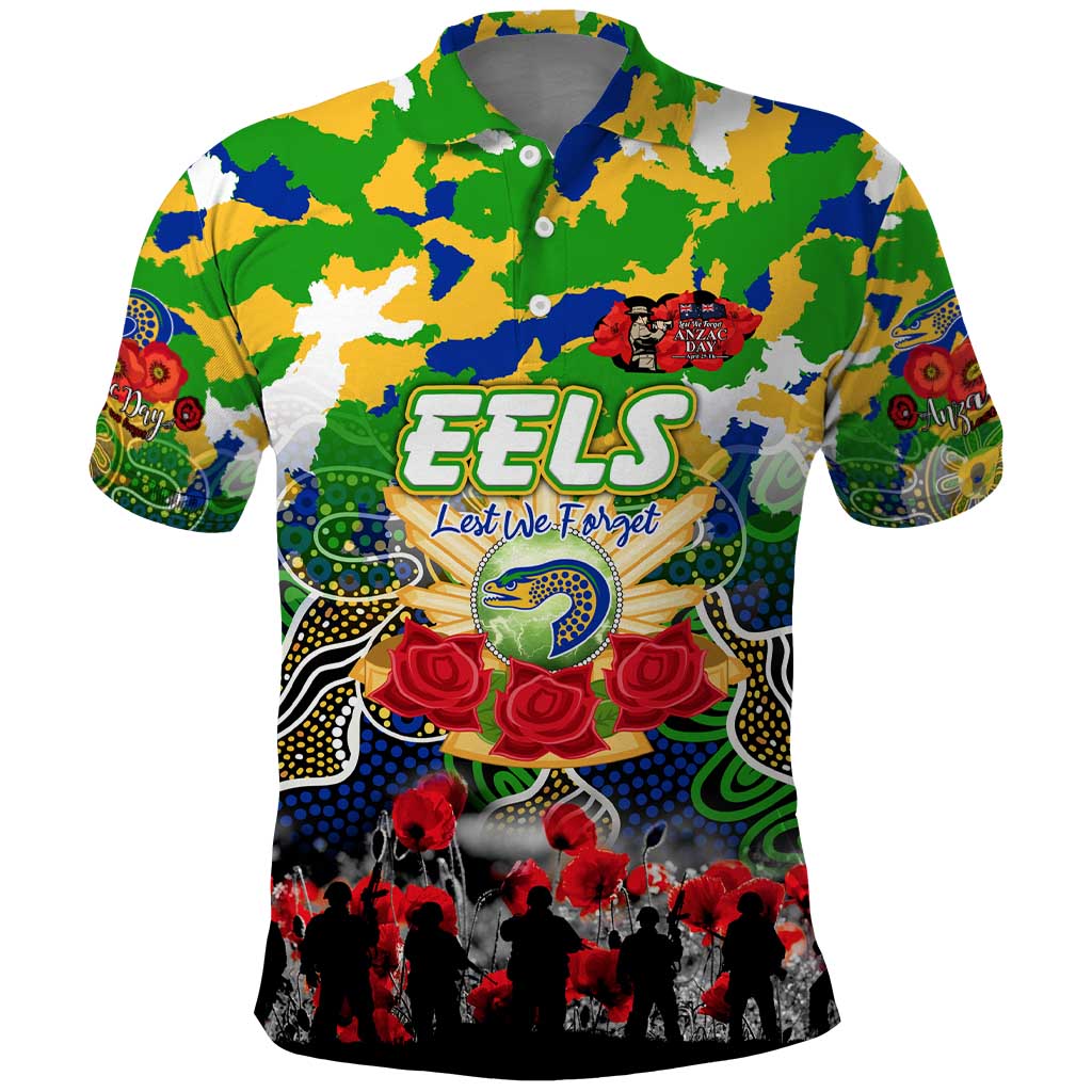 Personalized Eels ANZAC Day Polo Shirt Australian Army - Lest We Forget