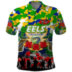 Personalized Eels ANZAC Day Polo Shirt Australian Army - Lest We Forget
