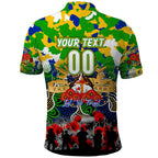 Personalized Eels ANZAC Day Polo Shirt Australian Army - Lest We Forget