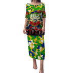 Personalized Eels ANZAC Day Puletasi Australian Army - Lest We Forget