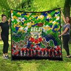 Eels ANZAC Day Quilt Australian Army - Lest We Forget