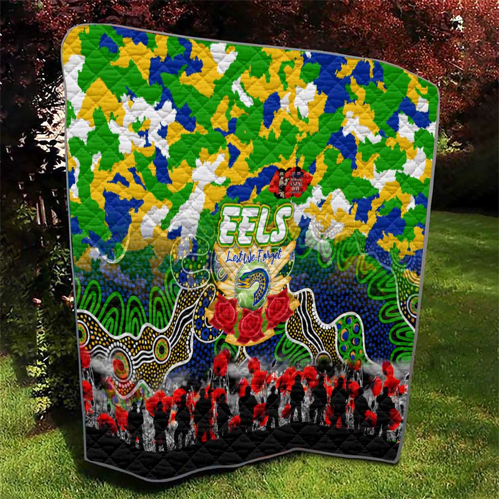 Eels ANZAC Day Quilt Australian Army - Lest We Forget