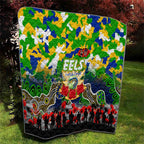Eels ANZAC Day Quilt Australian Army - Lest We Forget