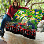 Eels ANZAC Day Quilt Australian Army - Lest We Forget