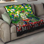 Eels ANZAC Day Quilt Australian Army - Lest We Forget