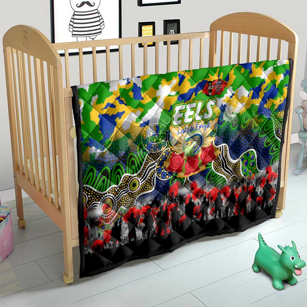Eels ANZAC Day Quilt Australian Army - Lest We Forget