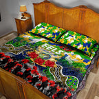Eels ANZAC Day Quilt Bed Set Australian Army - Lest We Forget