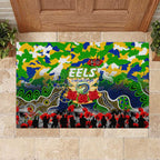 Eels ANZAC Day Rubber Doormat Australian Army - Lest We Forget