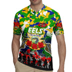 Personalized Eels ANZAC Day Rugby Jersey Australian Army - Lest We Forget