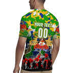 Personalized Eels ANZAC Day Rugby Jersey Australian Army - Lest We Forget