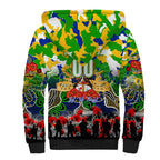 Personalized Eels ANZAC Day Sherpa Hoodie Australian Army - Lest We Forget
