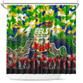 Eels ANZAC Day Shower Curtain Australian Army - Lest We Forget