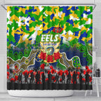 Eels ANZAC Day Shower Curtain Australian Army - Lest We Forget