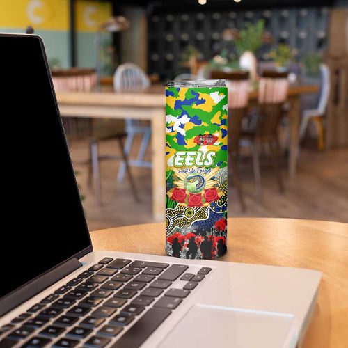 Personalized Eels ANZAC Day Skinny Tumbler Australian Army - Lest We Forget