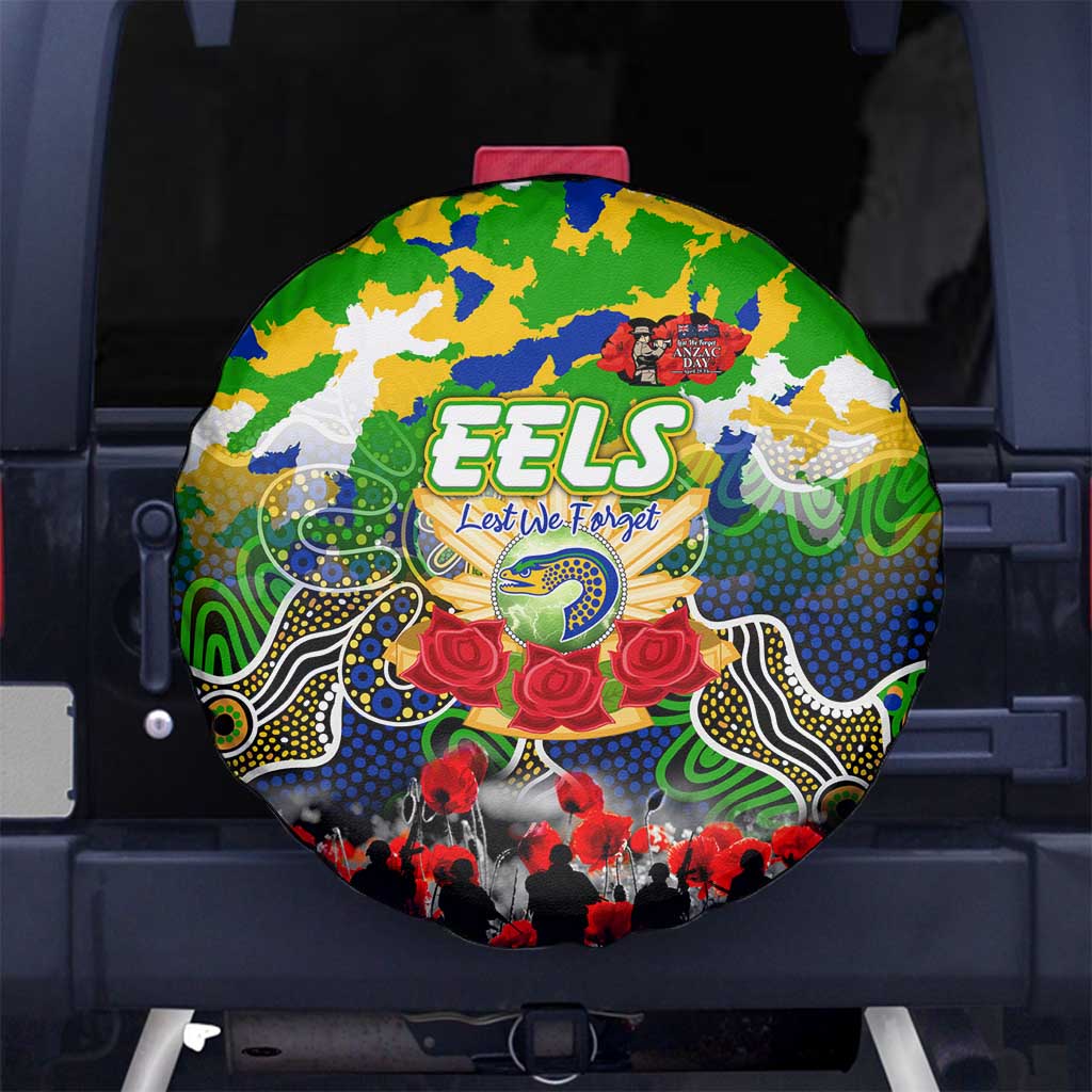 Eels ANZAC Day Spare Tire Cover Australian Army - Lest We Forget