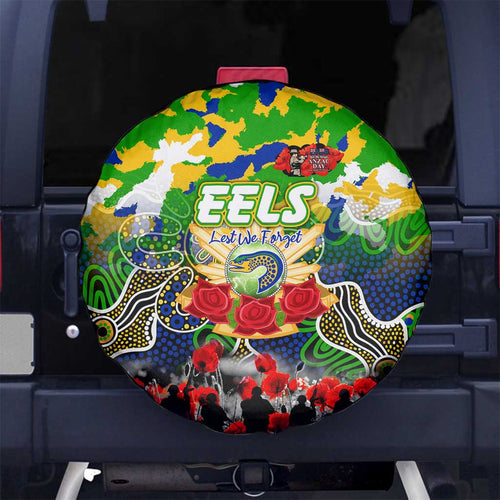 Eels ANZAC Day Spare Tire Cover Australian Army - Lest We Forget