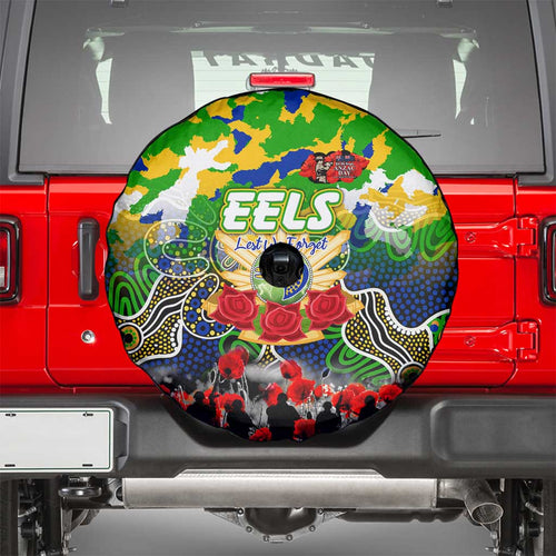 Eels ANZAC Day Spare Tire Cover Australian Army - Lest We Forget