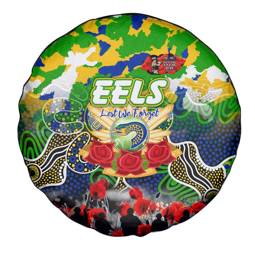 Eels ANZAC Day Spare Tire Cover Australian Army - Lest We Forget