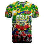 Personalized Eels ANZAC Day T Shirt Australian Army - Lest We Forget