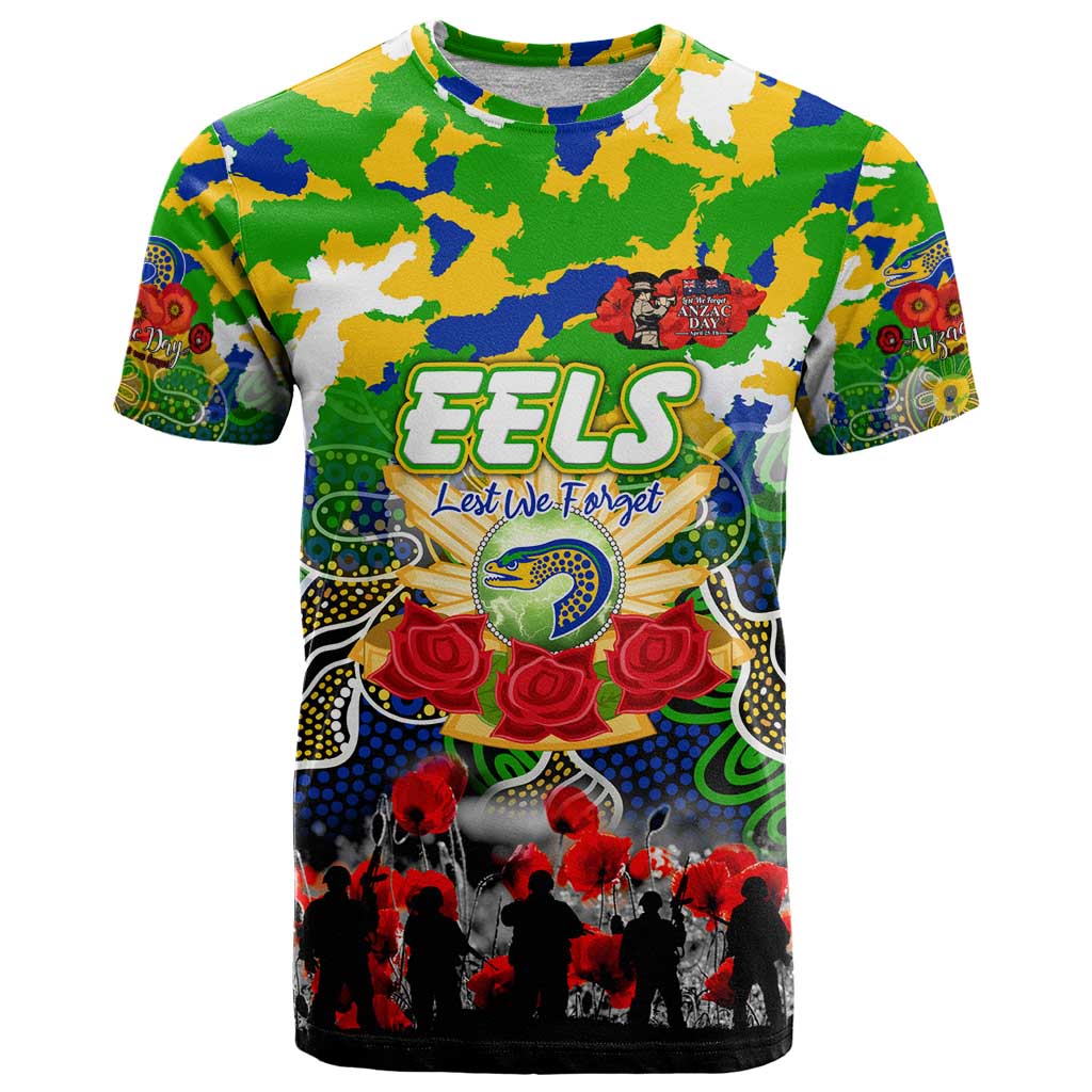Personalized Eels ANZAC Day T Shirt Australian Army - Lest We Forget
