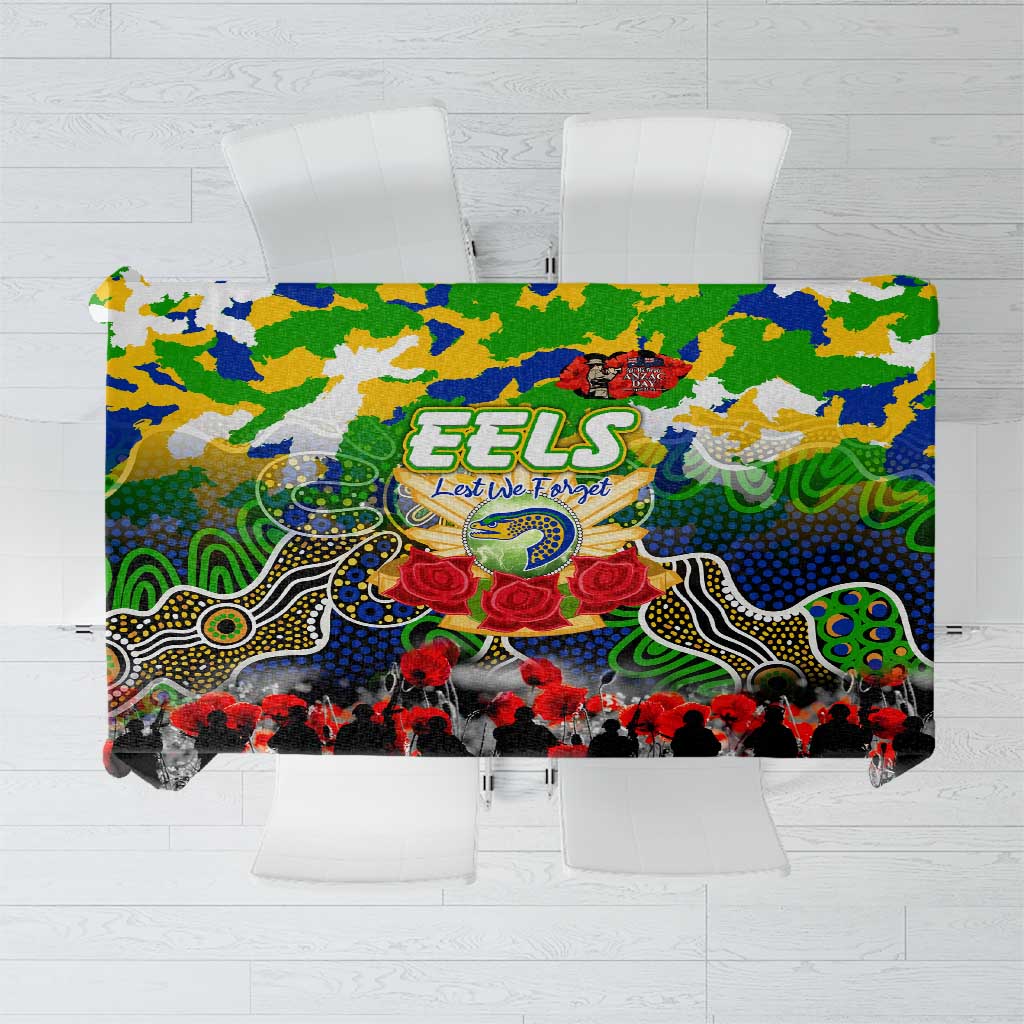 Eels ANZAC Day Tablecloth Australian Army - Lest We Forget