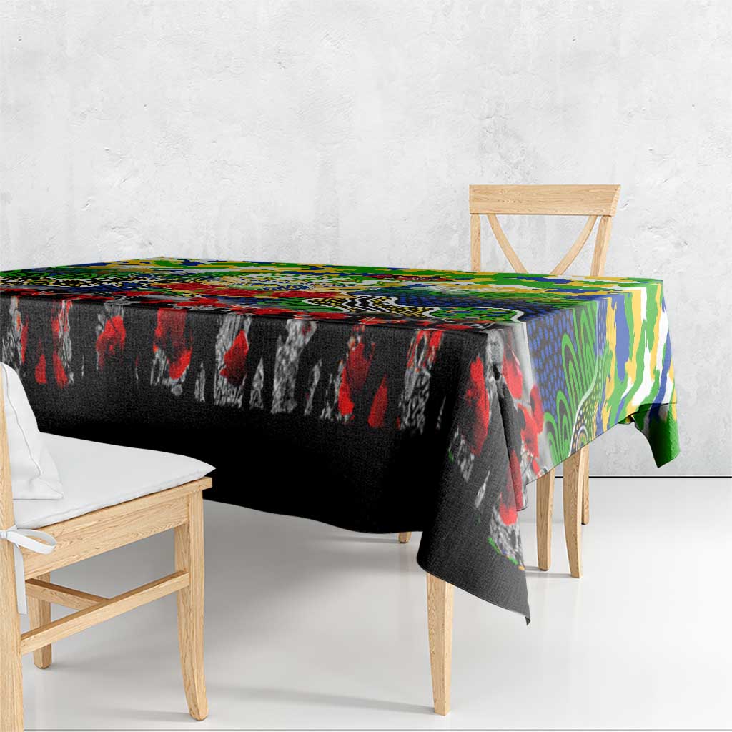 Eels ANZAC Day Tablecloth Australian Army - Lest We Forget