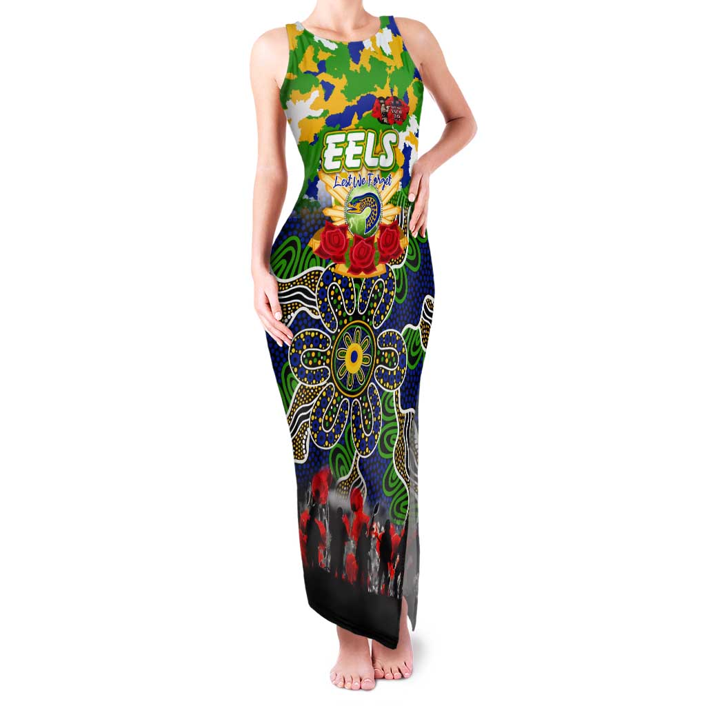 Personalized Eels ANZAC Day Tank Maxi Dress Australian Army - Lest We Forget