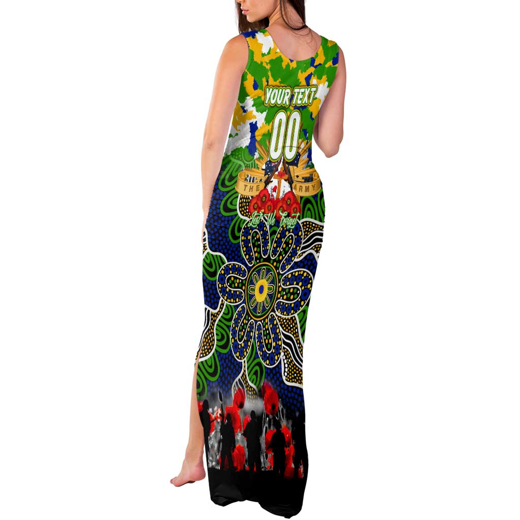 Personalized Eels ANZAC Day Tank Maxi Dress Australian Army - Lest We Forget