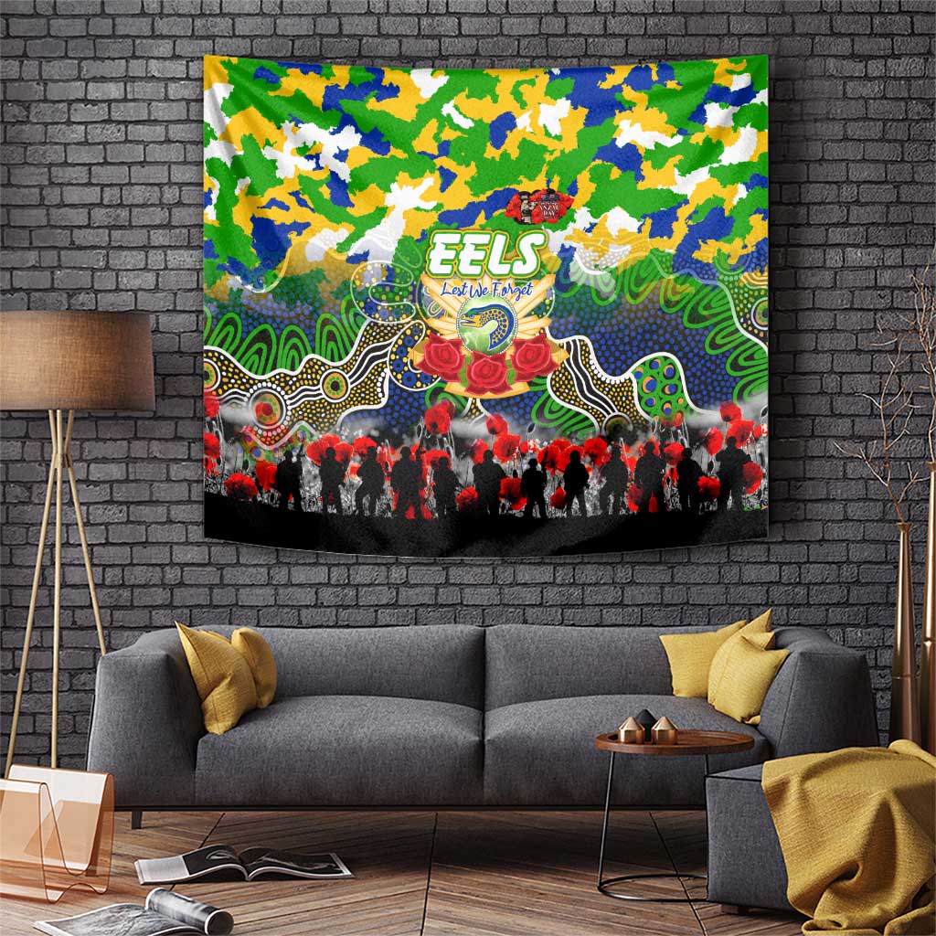 Eels ANZAC Day Tapestry Australian Army - Lest We Forget