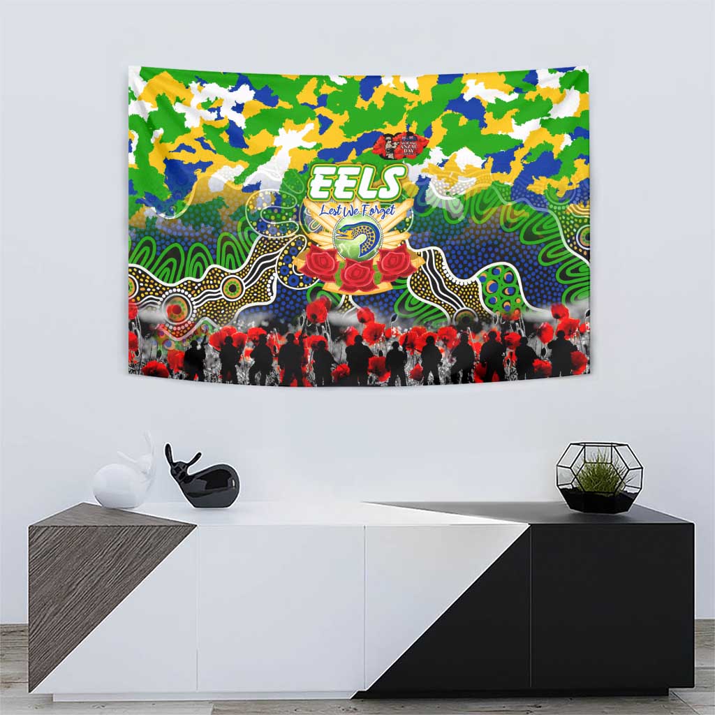 Eels ANZAC Day Tapestry Australian Army - Lest We Forget