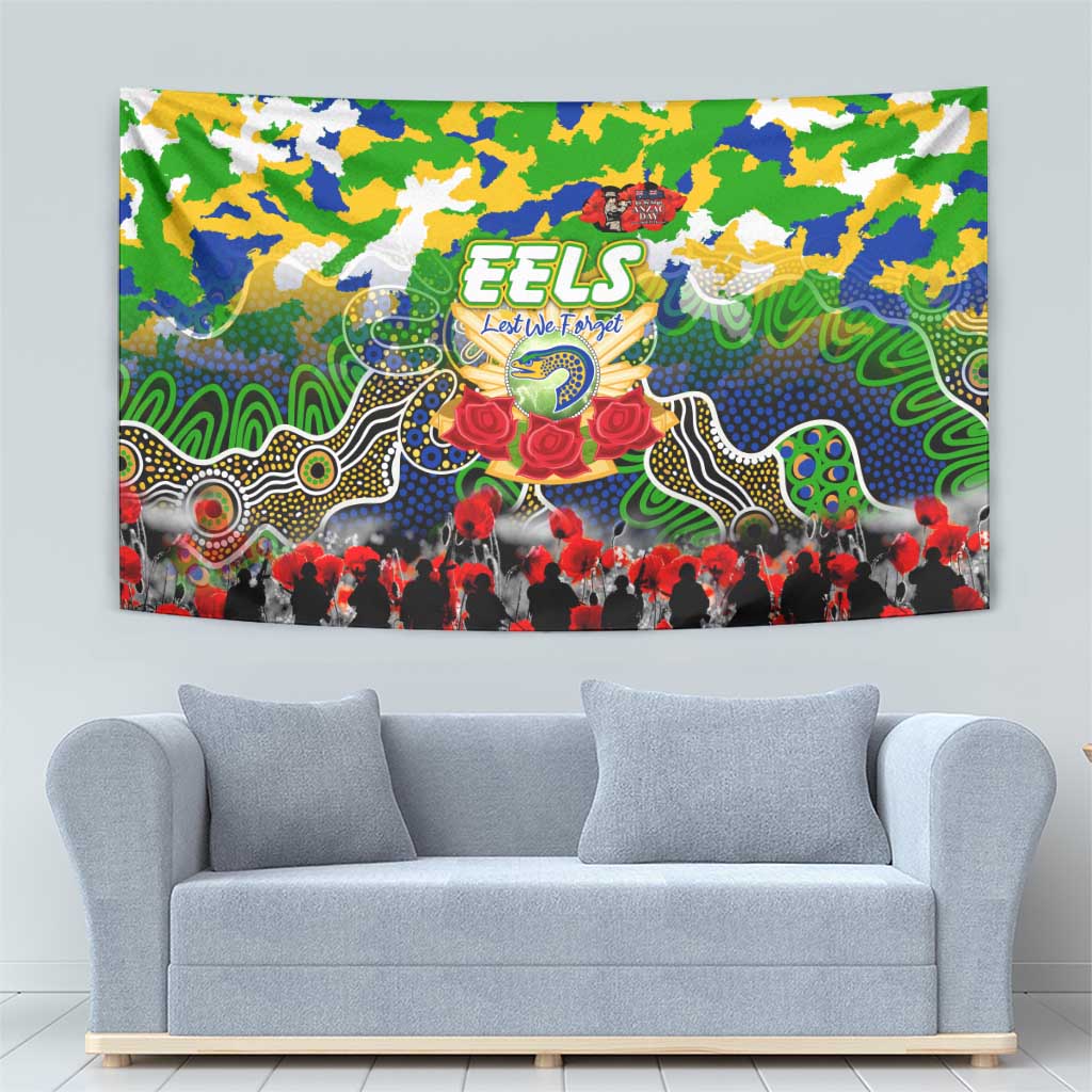 Eels ANZAC Day Tapestry Australian Army - Lest We Forget