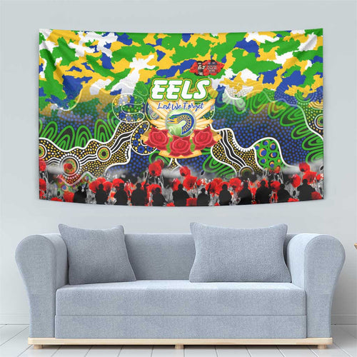 Eels ANZAC Day Tapestry Australian Army - Lest We Forget