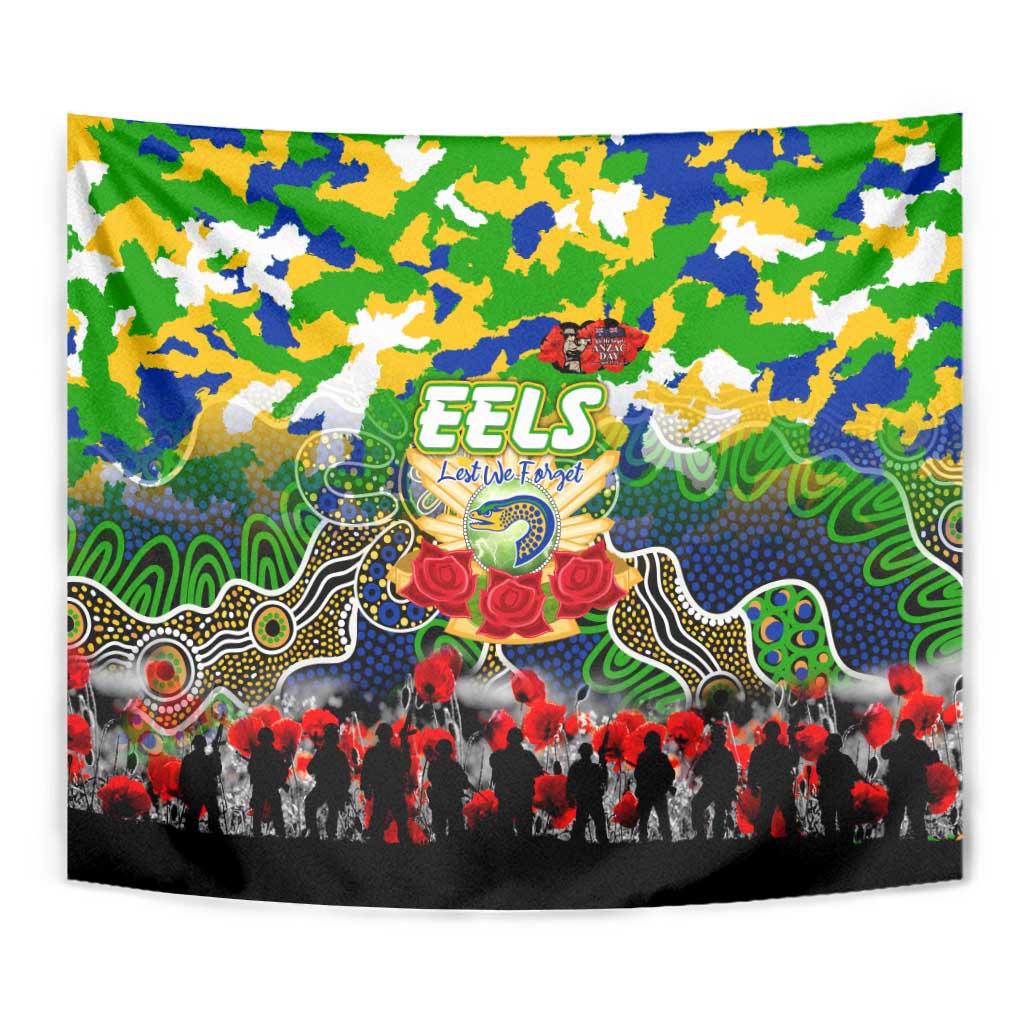 Eels ANZAC Day Tapestry Australian Army - Lest We Forget