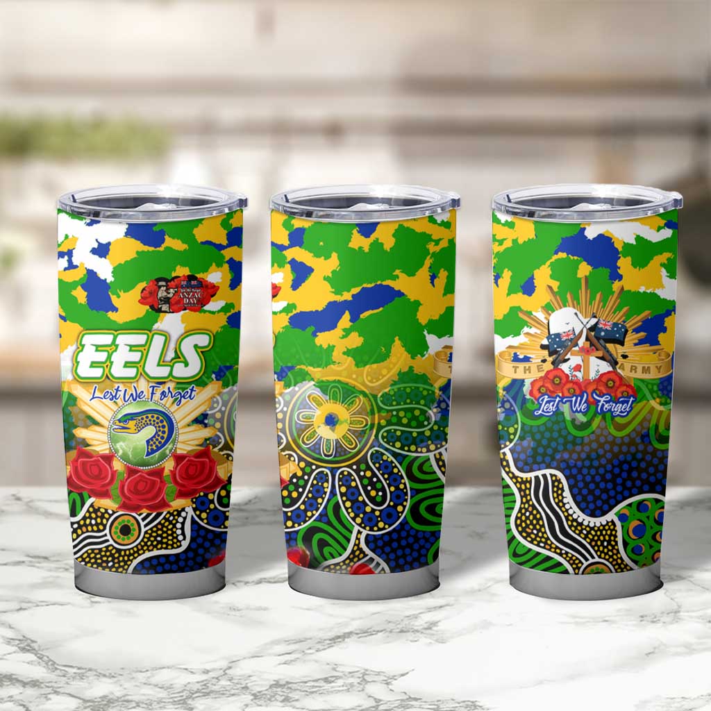 Personalized Eels ANZAC Day Tumbler Cup Australian Army - Lest We Forget