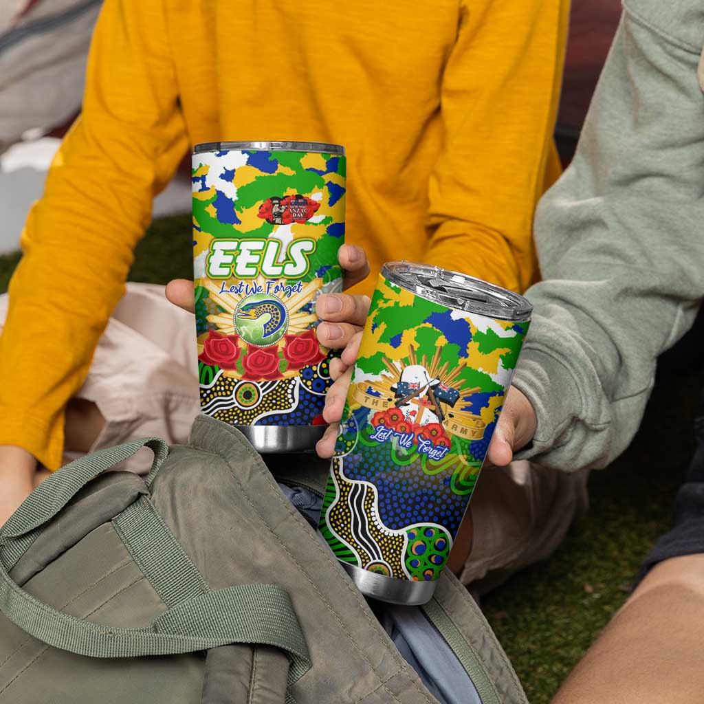 Personalized Eels ANZAC Day Tumbler Cup Australian Army - Lest We Forget