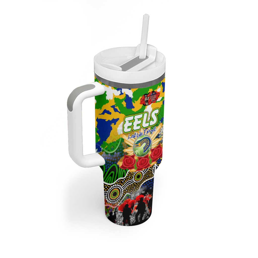 Personalized Eels ANZAC Day Tumbler With Handle Australian Army - Lest We Forget