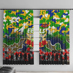 Eels ANZAC Day Window Curtain Australian Army - Lest We Forget
