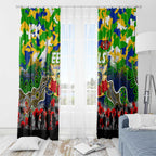Eels ANZAC Day Window Curtain Australian Army - Lest We Forget