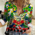 Personalized Eels ANZAC Day Women Casual Shirt Australian Army - Lest We Forget
