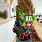 Personalized Eels ANZAC Day Women Casual Shirt Australian Army - Lest We Forget