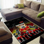 Panthers ANZAC Day Area Rug Australian Army - Lest We Forget