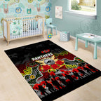 Panthers ANZAC Day Area Rug Australian Army - Lest We Forget