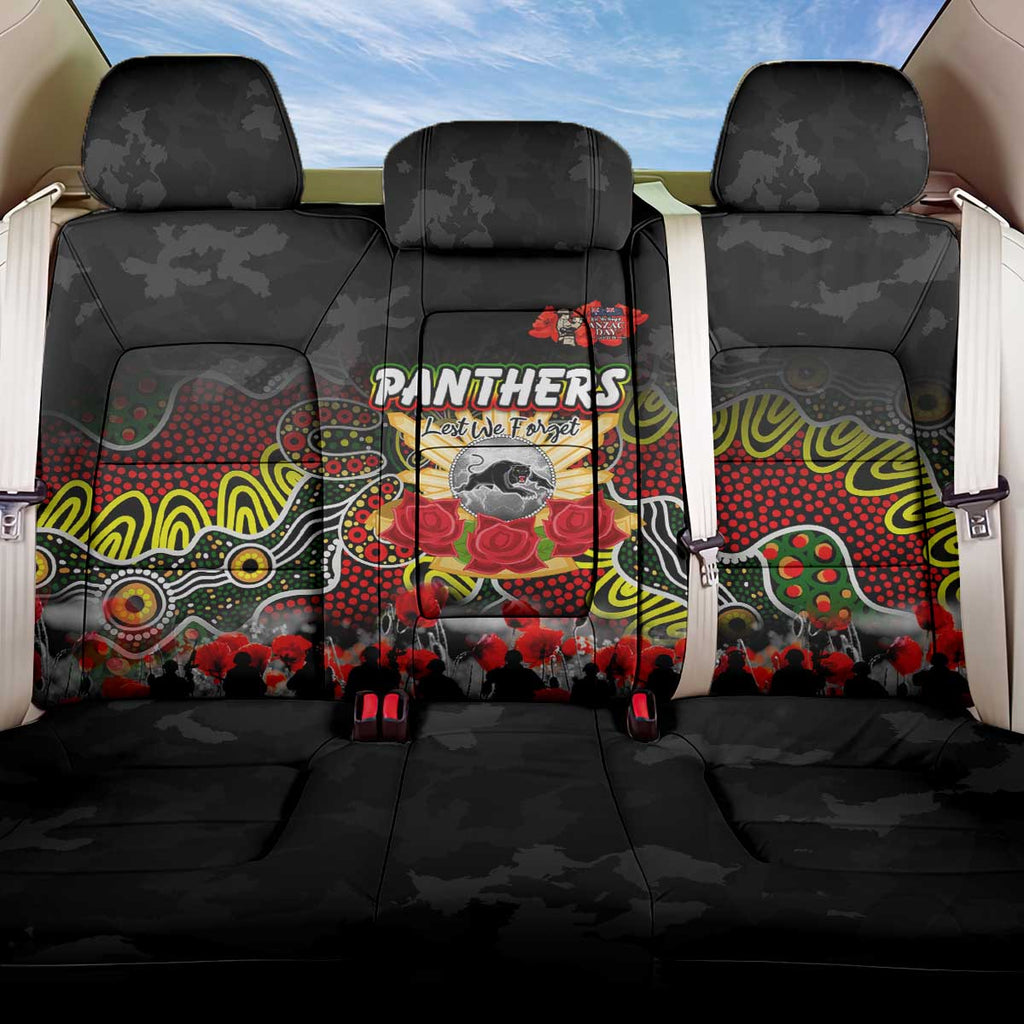 Panthers ANZAC Day Back Car Seat Cover Australian Army - Lest We Forget