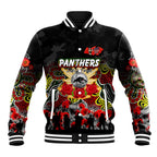Personalized Panthers ANZAC Day Baseball Jacket Australian Army - Lest We Forget