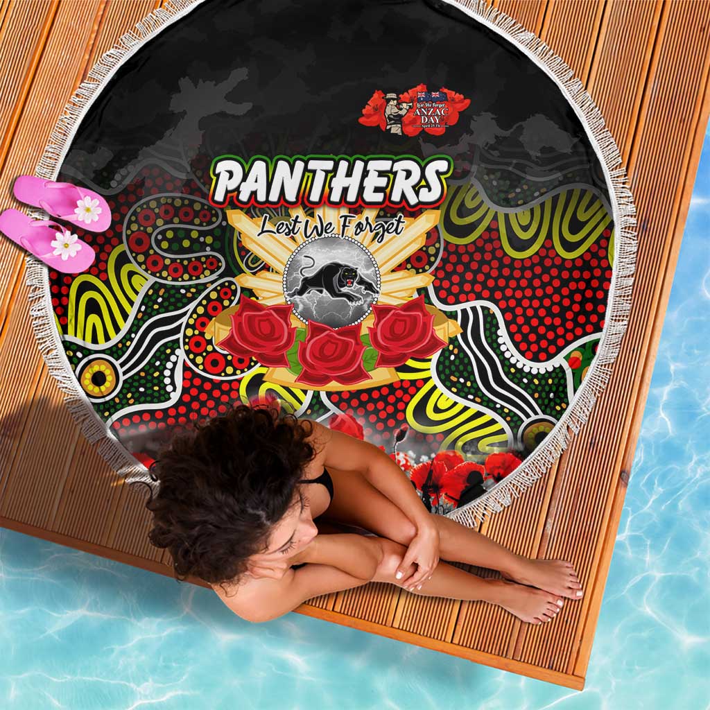 Panthers ANZAC Day Beach Blanket Australian Army - Lest We Forget