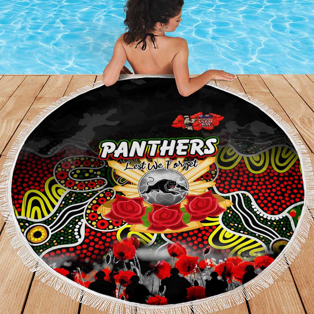 Panthers ANZAC Day Beach Blanket Australian Army - Lest We Forget
