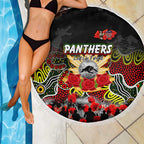 Panthers ANZAC Day Beach Blanket Australian Army - Lest We Forget